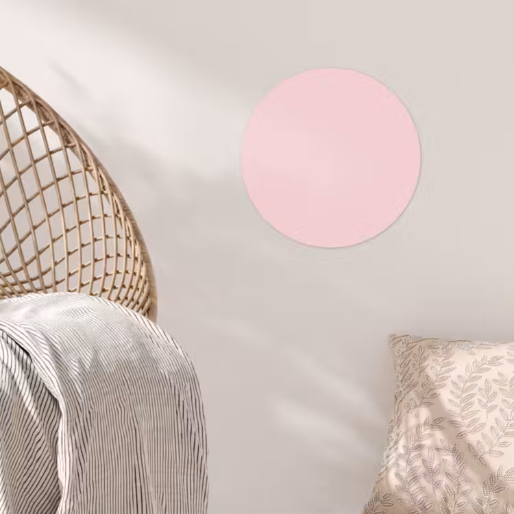 Blush - Pink - Roze Wandcirkel behangsticker klein 186 -sfeer4