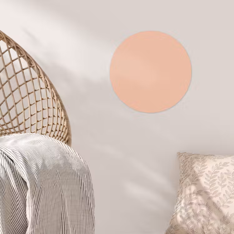 Blush - Terracotta - Nude Wandcirkel behangsticker klein 186 -sfeer4