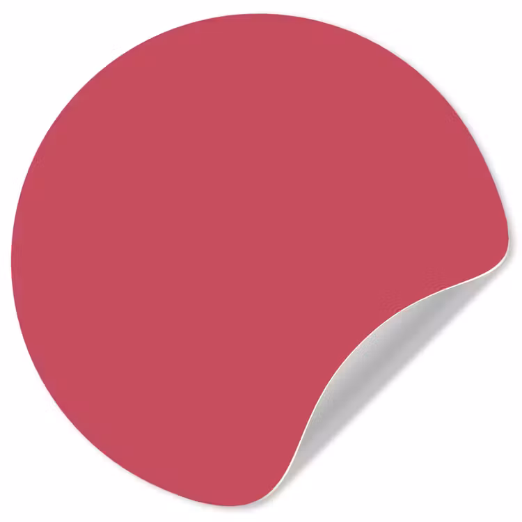 Bold - Berry - Rood Wandcirkel behangsticker klein 186 -3d