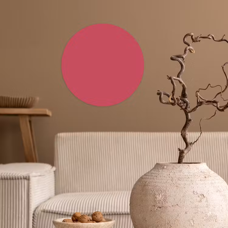 Bold - Berry - Rood Wandcirkel behangsticker klein 186 -sfeer1