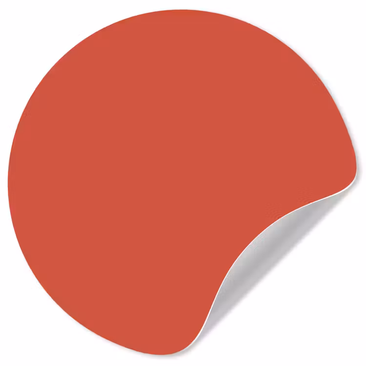 Brick - Red - Rood Wandcirkel behangsticker klein 186 -3d