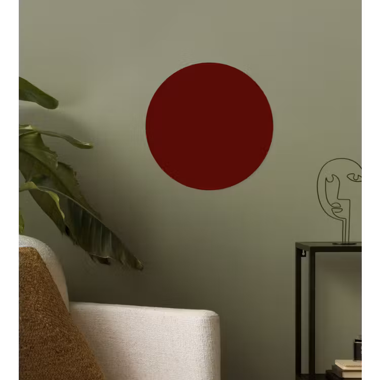 Burnt - Mahogany - Rood Wandcirkel behangsticker klein 186 -sfeer2