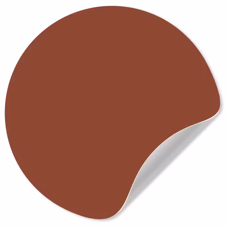 Burnt - Mahogany - Terracotta Wandcirkel behangsticker klein 186 -3d