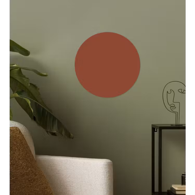 Burnt - Mahogany - Terracotta Wandcirkel behangsticker klein 186 -sfeer2