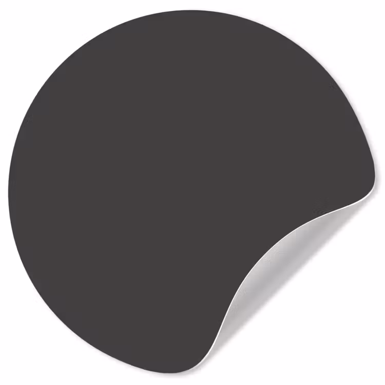 Charcoal - Grijs- Grey Wandcirkel behangsticker klein 186 -3d