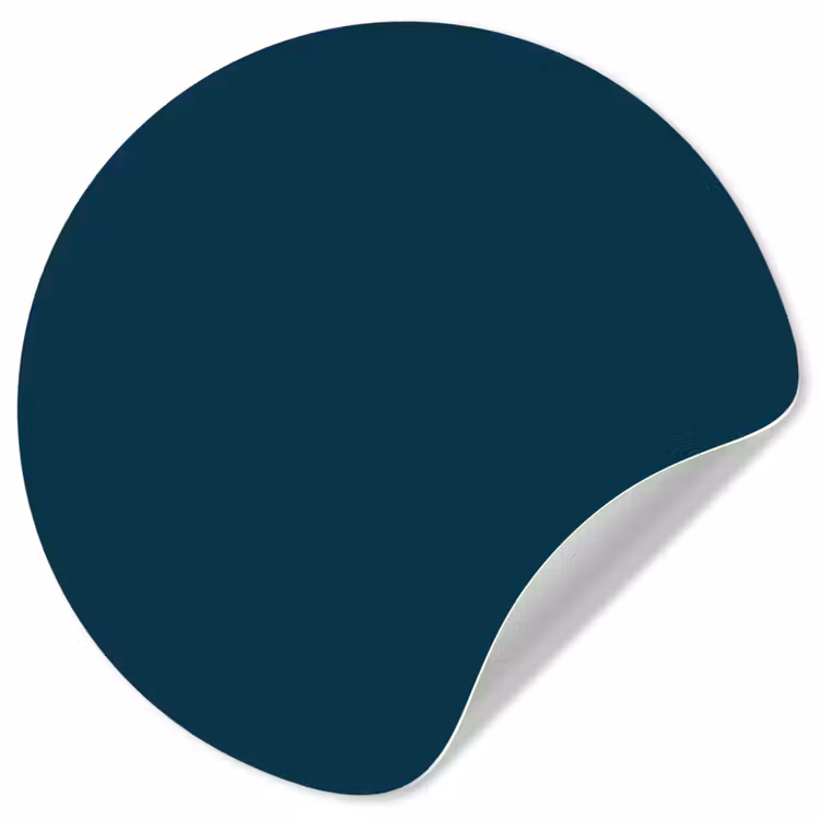 Dark - Indigo - Blauw Wandcirkel behangsticker klein 186 -3d