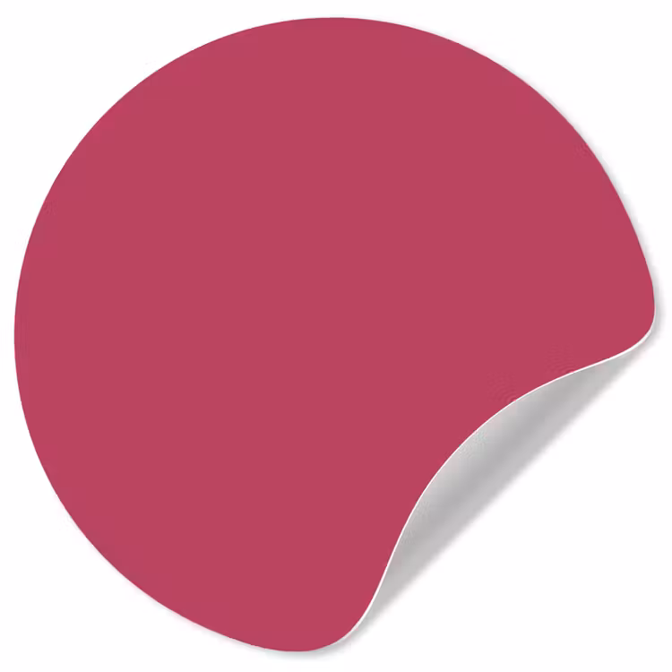 Deep - Berry - Rood Wandcirkel behangsticker klein 186 -3d