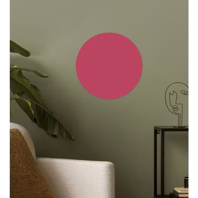 Deep - Berry - Rood Wandcirkel behangsticker klein 186 -sfeer2