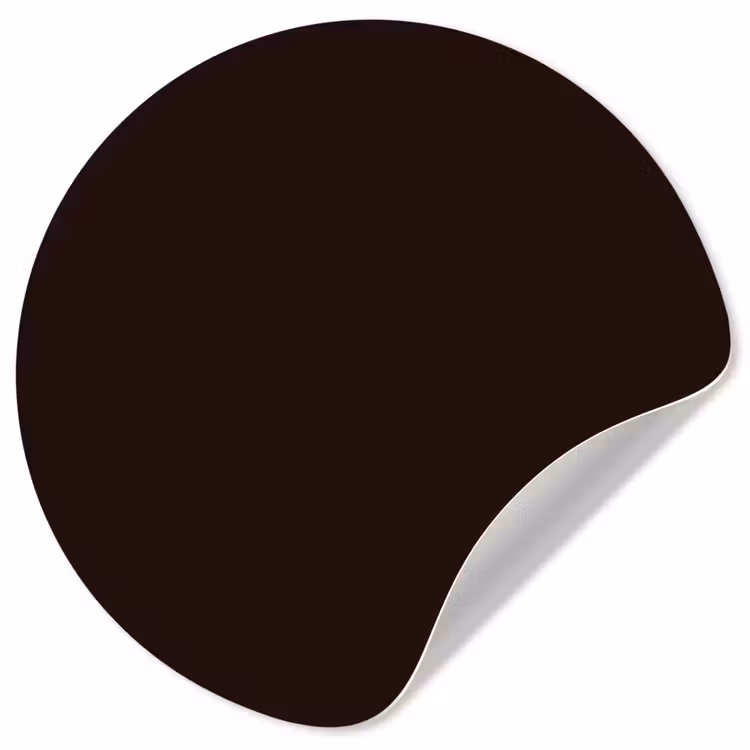 Deep - Obsidian - Bruin Wandcirkel behangsticker klein 186 -3d