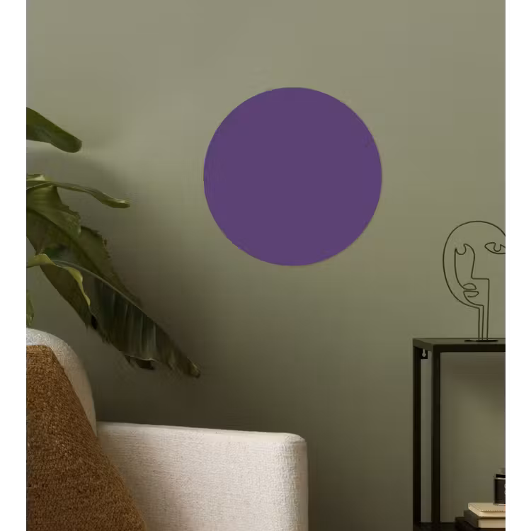 Deep - Plum - Paars Wandcirkel behangsticker klein 186 -sfeer2