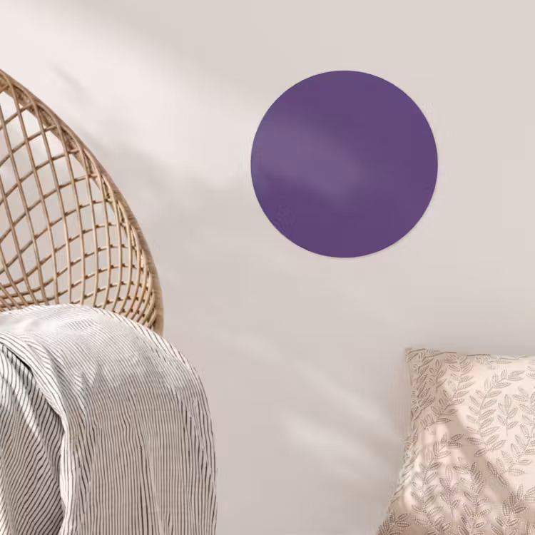 Deep - Plum - Paars Wandcirkel behangsticker klein 186 -sfeer4