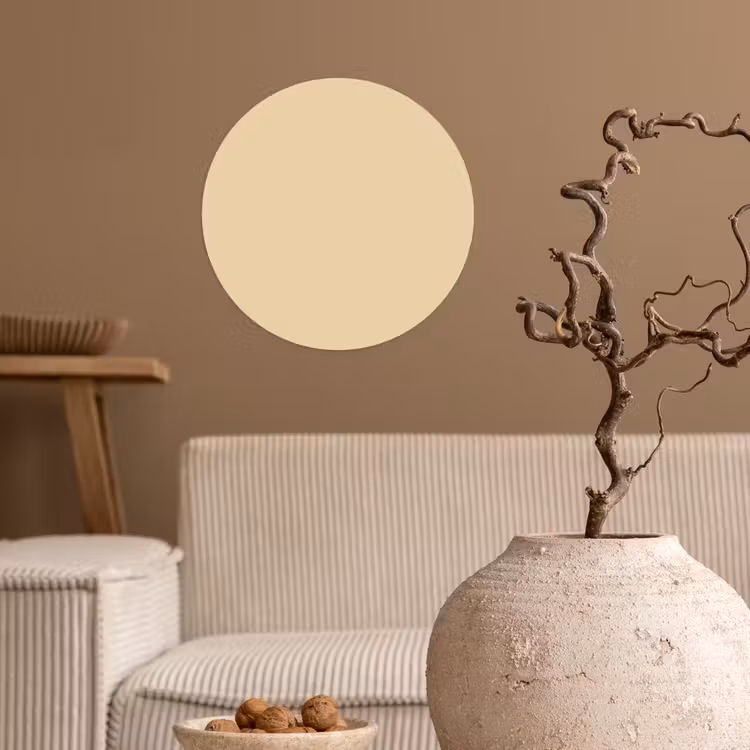 Desert - Sand - Nude Wandcirkel behangsticker klein 186 -sfeer1