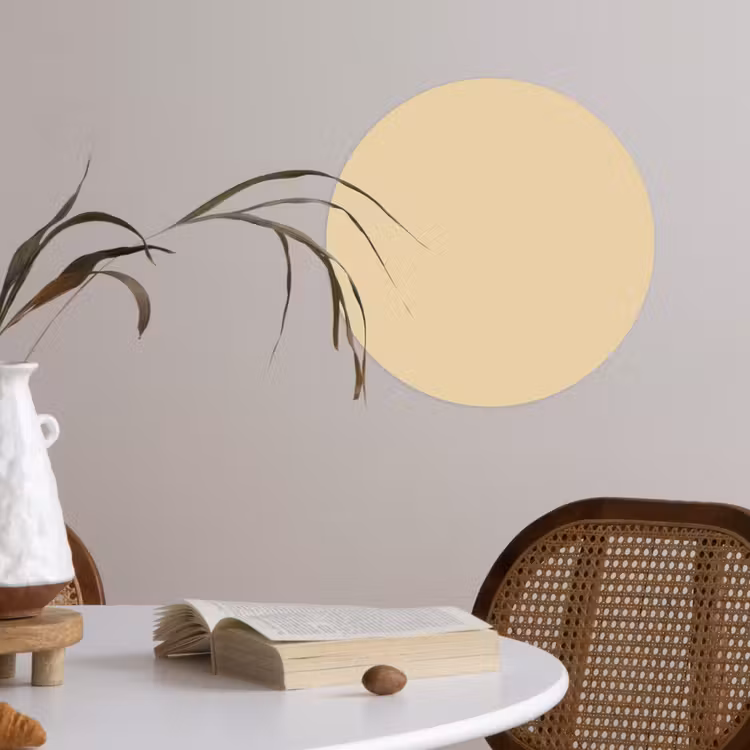Desert - Sand - Nude Wandcirkel behangsticker klein 186 -sfeer3