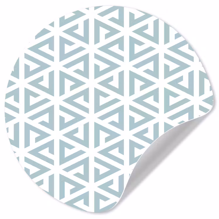 Design - Geometrie - Patroon - Driehoek Wandcirkel behangsticker klein 186 -3d