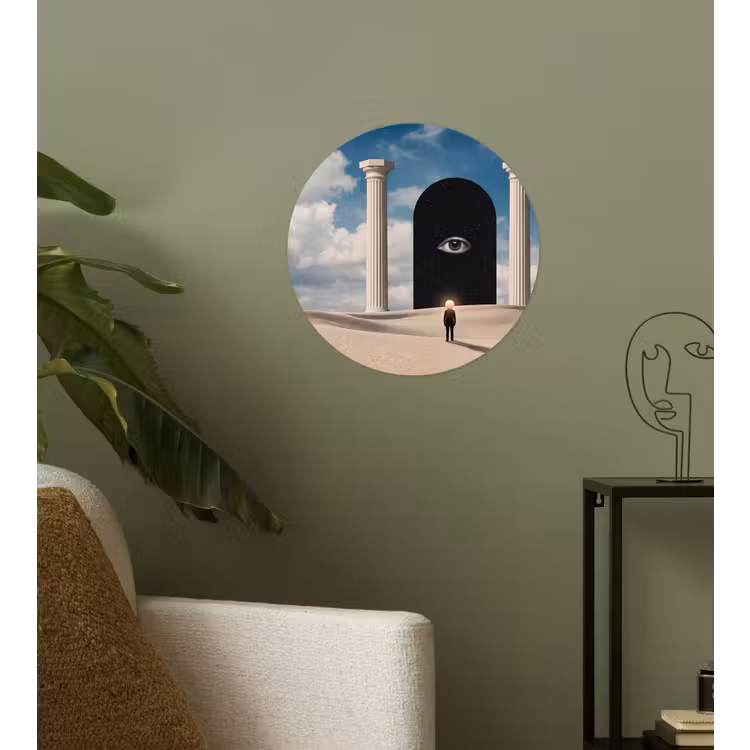 Behangcirkel - Droom - Woestijn - Oog - Droom - Woestijn - Oog Wandcirkel behangsticker klein