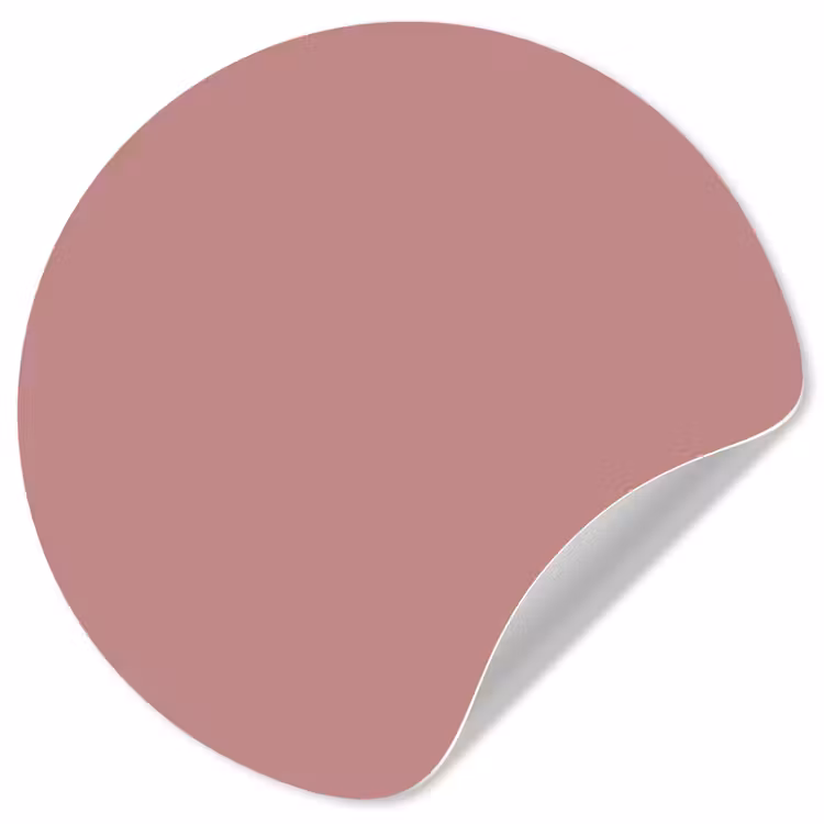 Dusty - Rose - Roze Wandcirkel behangsticker klein 186 -3d