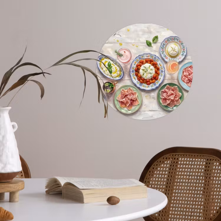 Eten - Tafel - Divers - Modern Wandcirkel behangsticker klein -sfeer3