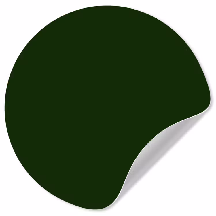 Forest - Green - Groen Wandcirkel behangsticker klein 186 -3d