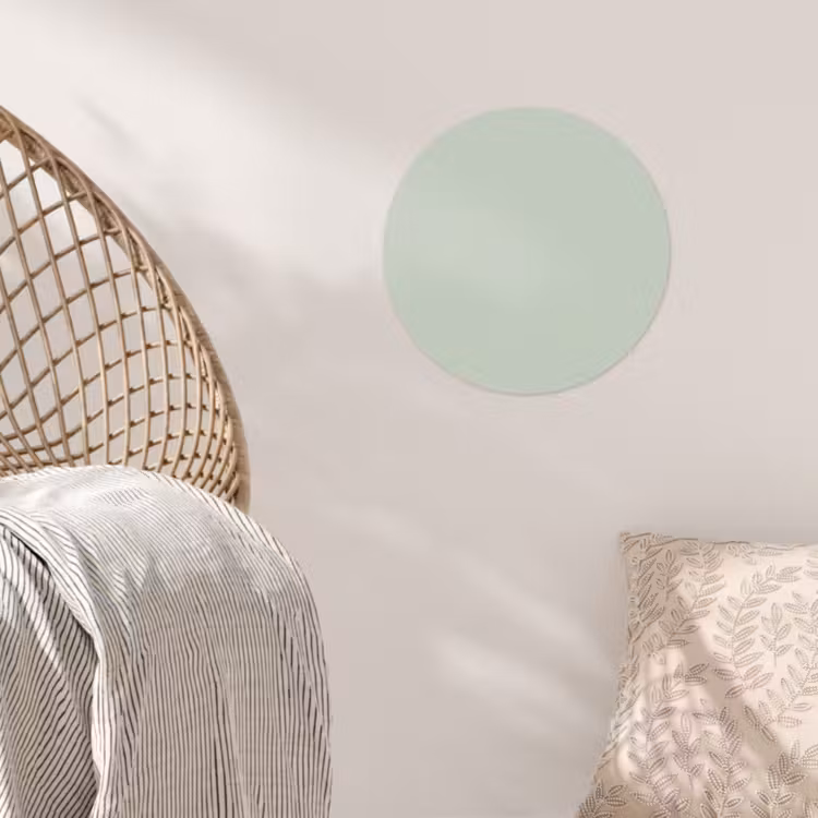 Frosted - Mint - Groen Wandcirkel behangsticker klein 186 -sfeer4