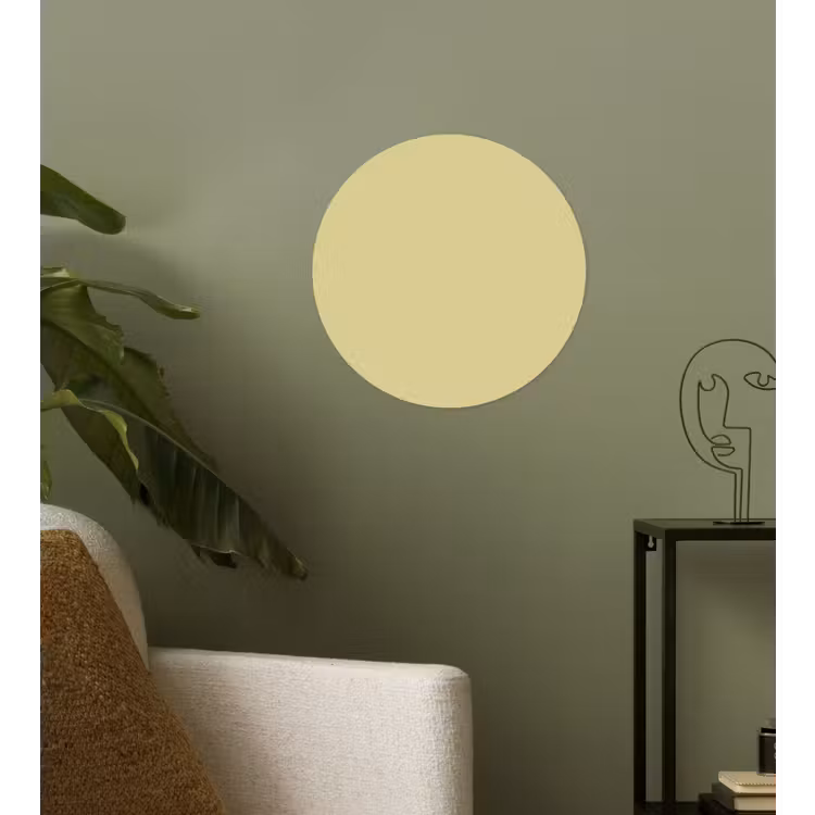 Golden - Clover - Geel Wandcirkel behangsticker klein 186 -sfeer2