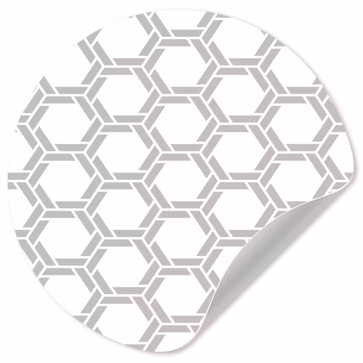 Grafisch - Patroon - Modern Wandcirkel behangsticker klein 186 -3d