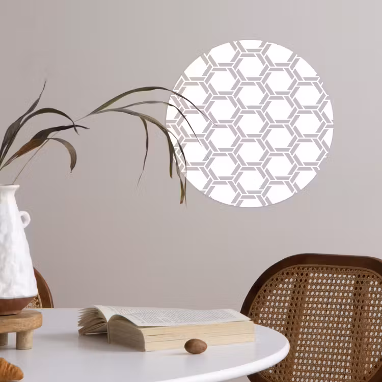Grafisch - Patroon - Modern Wandcirkel behangsticker klein 186 -sfeer3