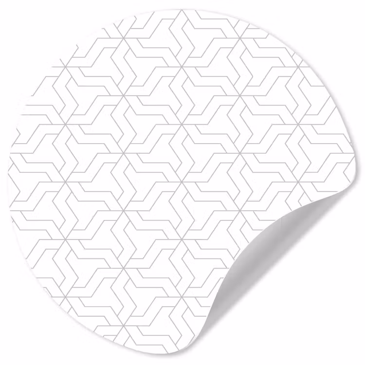 Grafisch - Patroon - Modern Wandcirkel behangsticker klein 186 -3d