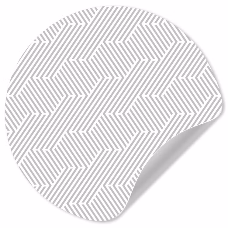 Grafisch - Patroon - Modern -  Geometrisch Wandcirkel behangsticker klein 186 -3d