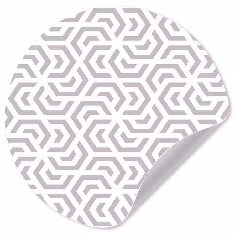 Grafisch - Patroon - Modern - Hexagon Wandcirkel behangsticker klein 186 -3d