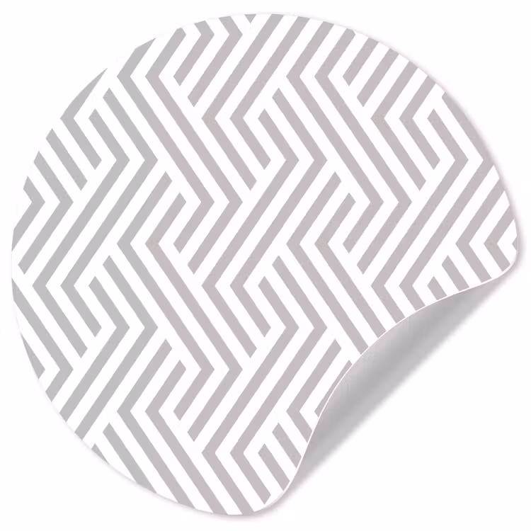 Grafisch - Patroon - Modern - Opvallend Wandcirkel behangsticker klein 186 -3d