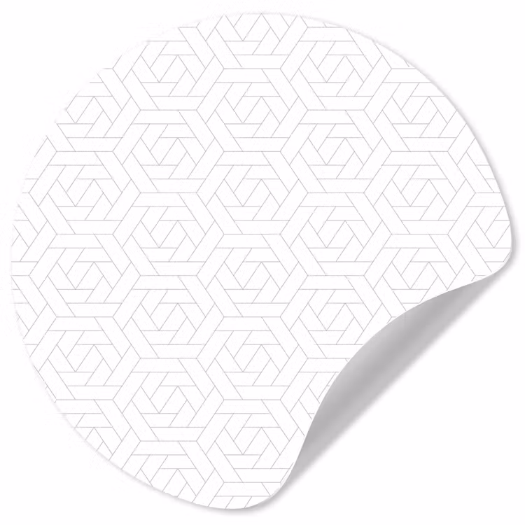 Grafisch - Patroon - Modern - Tegels Wandcirkel behangsticker klein 186 -3d