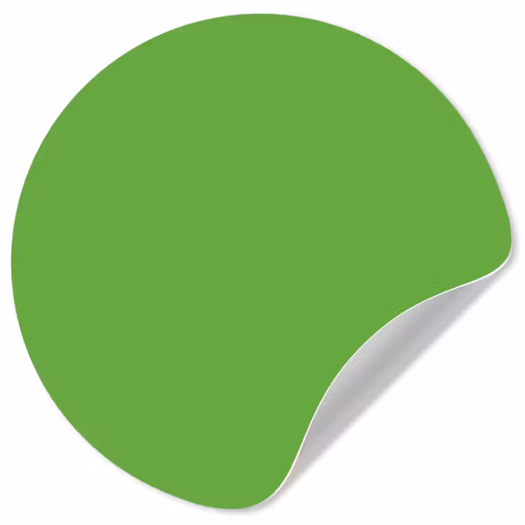 Groen - Kleuren - Natuur Wandcirkel behangsticker klein 186 -3d