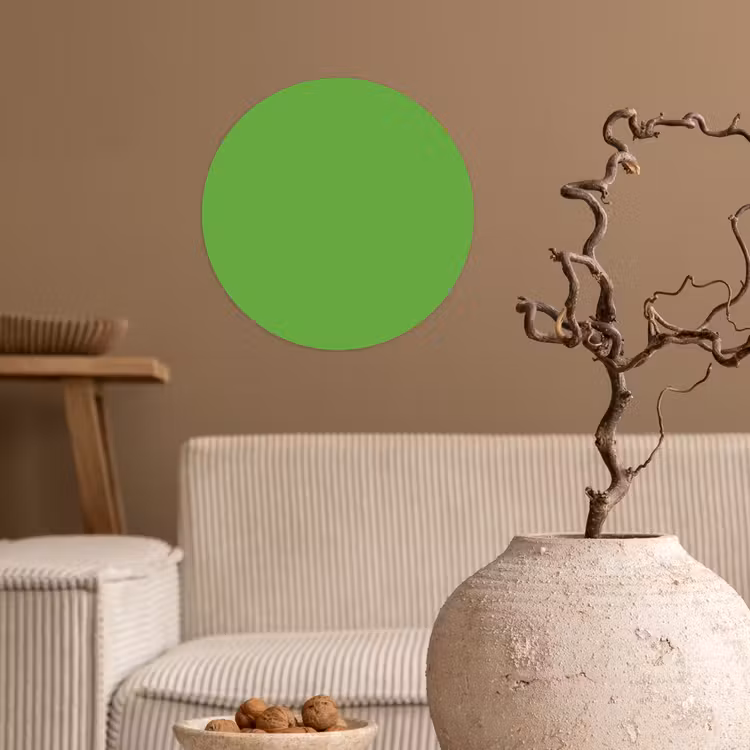 Groen - Kleuren - Natuur Wandcirkel behangsticker klein 186 -sfeer1