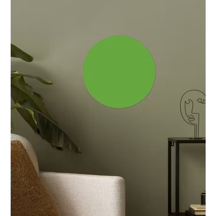 Groen - Kleuren - Natuur Wandcirkel behangsticker klein 186 -sfeer2