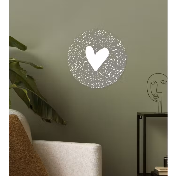 Hart - Design - Liefde Wandcirkel behangsticker klein -sfeer2