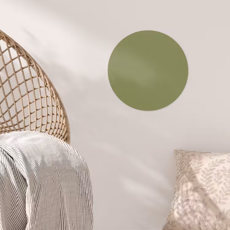 Herbal - Matcha - Groen Wandcirkel behangsticker klein 186 -sfeer4
