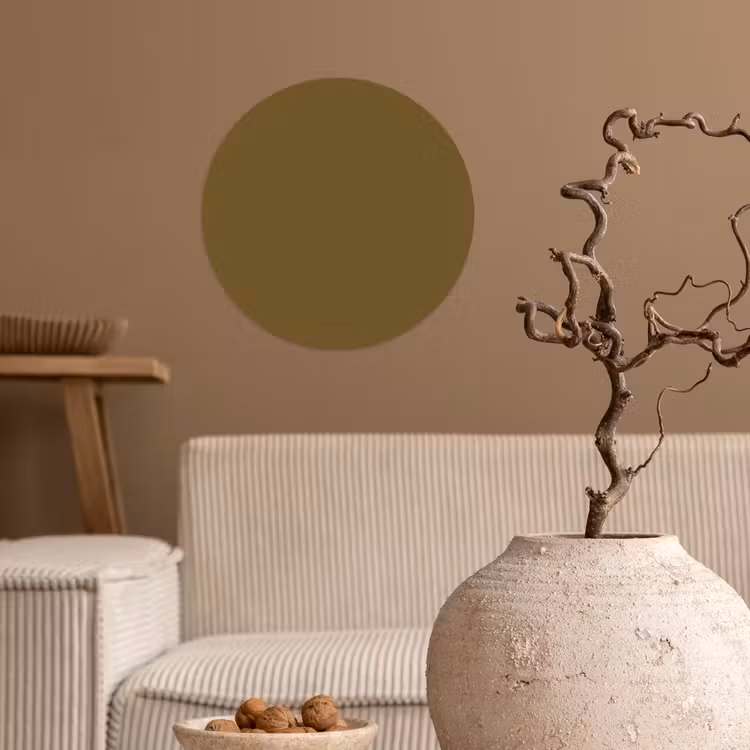 Hunter - Groen - Herfst Wandcirkel behangsticker klein 186 -sfeer1