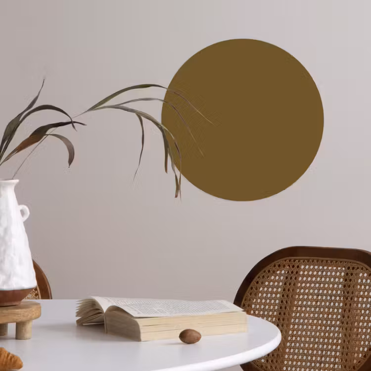 Hunter - Groen - Herfst Wandcirkel behangsticker klein 186 -sfeer3