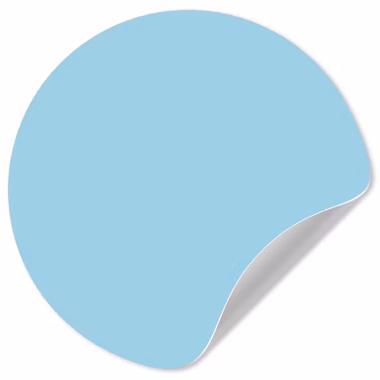 Ice - Blue - Blauw Wandcirkel behangsticker klein 186 -3d