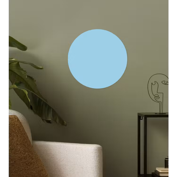 Ice - Blue - Blauw Wandcirkel behangsticker klein 186 -sfeer2