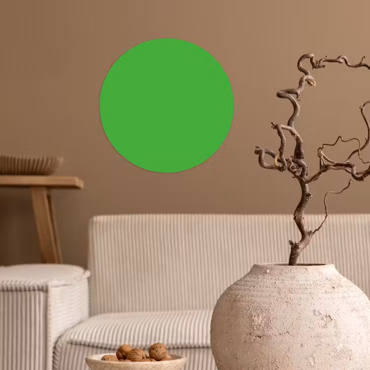 Kelly - Green - Groen Wandcirkel behangsticker klein 186 -sfeer1