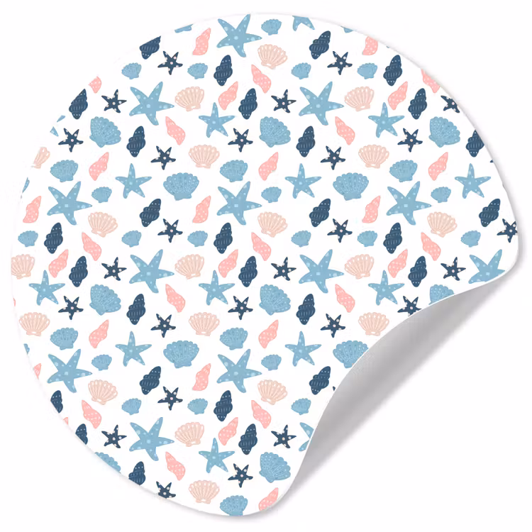 Klein - Oceaan - Rif - Multi Wandcirkel behangsticker klein 186 -3d