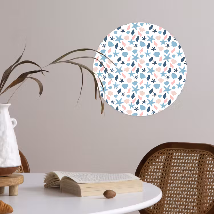 Klein - Oceaan - Rif - Multi Wandcirkel behangsticker klein 186 -sfeer3