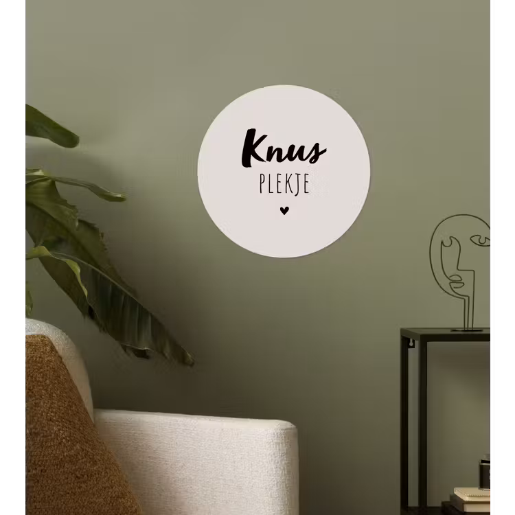 Knus plekje - Quotes - Tekst - Thuis Wandcirkel behangsticker klein -sfeer2