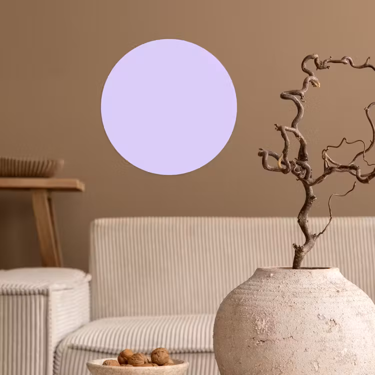 Light - Orchid - Paars Wandcirkel behangsticker klein 186 -sfeer1