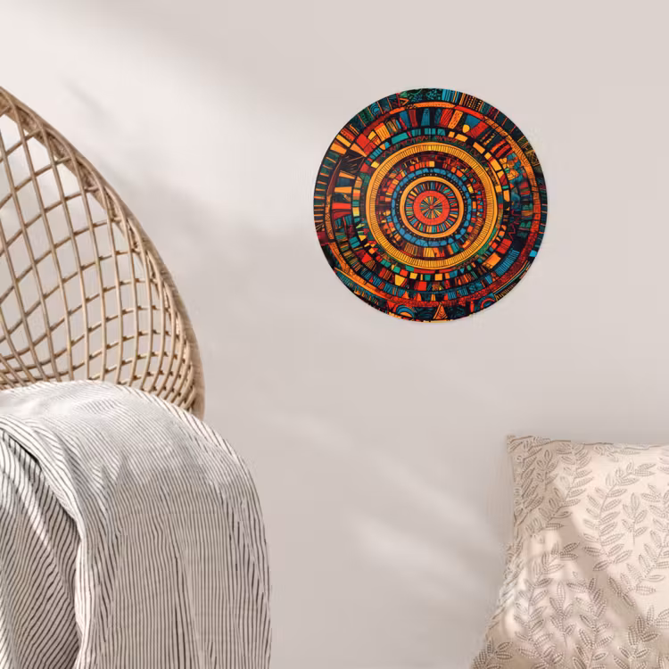 Mandala - Cirkels - Patronen Wandcirkel behangsticker klein -sfeer4