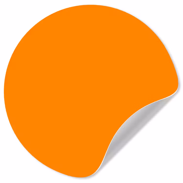 Marigold - Glow - Oranje Wandcirkel behangsticker klein 186 -3d