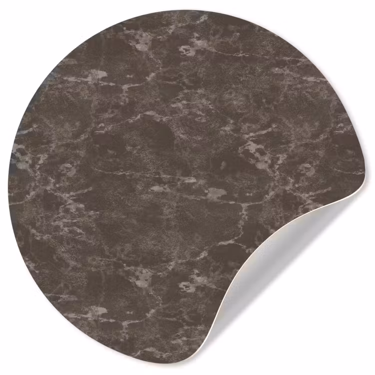 Marmer - Aders - Bruin Wandcirkel behangsticker klein 186 -3d