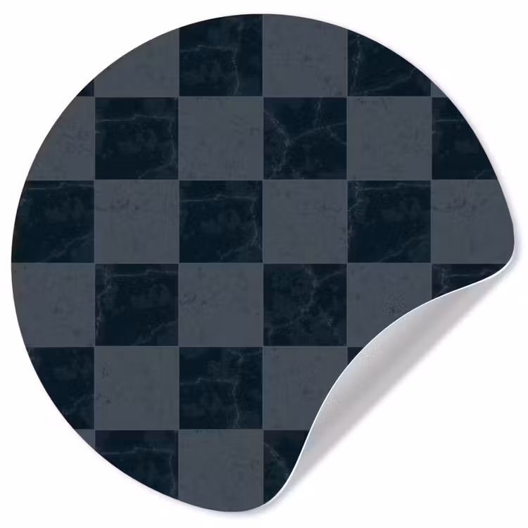 Marmer - Patroon - Antraciet Wandcirkel behangsticker klein 186 -3d