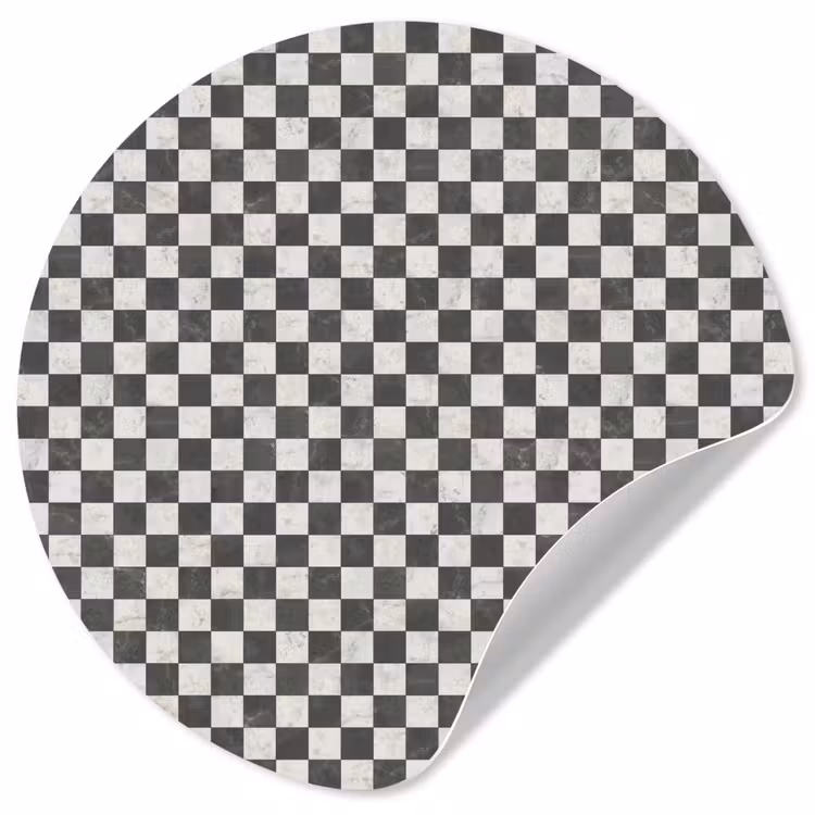 Marmer - Patroon - Grijs Wandcirkel behangsticker klein 186 -3d